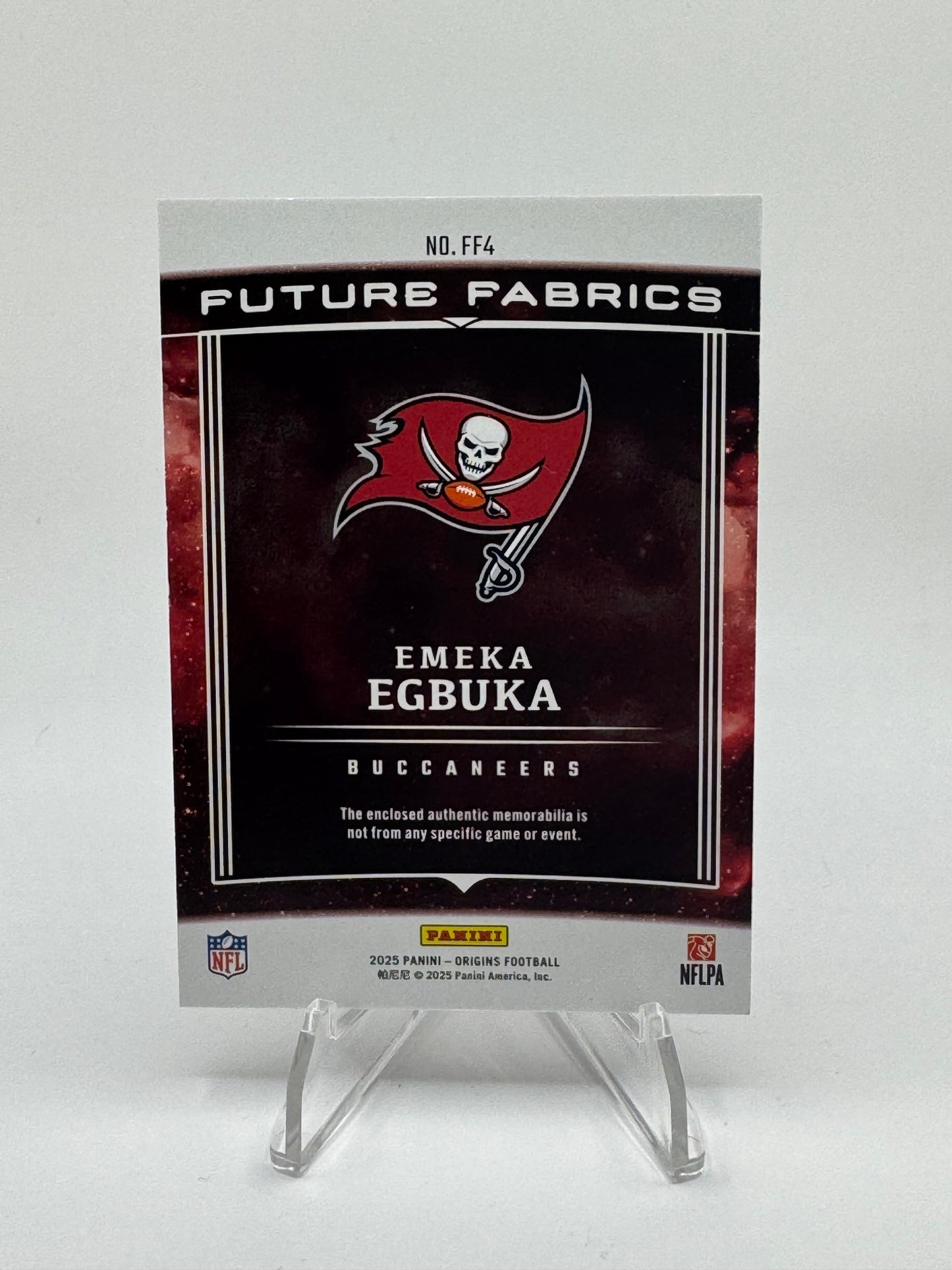2025 Origins Future Fabrics 4 Color Patch Turquoise /99 Emeka Egbuka RC